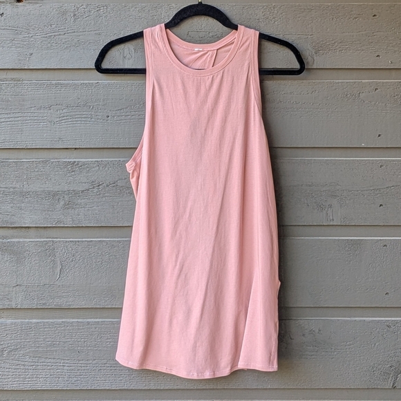 Lululemon All Tied Up Tank Top Coral Pink Size 8 Yoga Pilates Barre - Picture 5 of 5